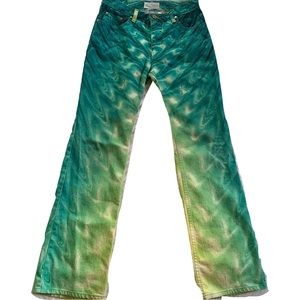 Vintage 00’s Roberto Cavalli wide leg glitter jeans